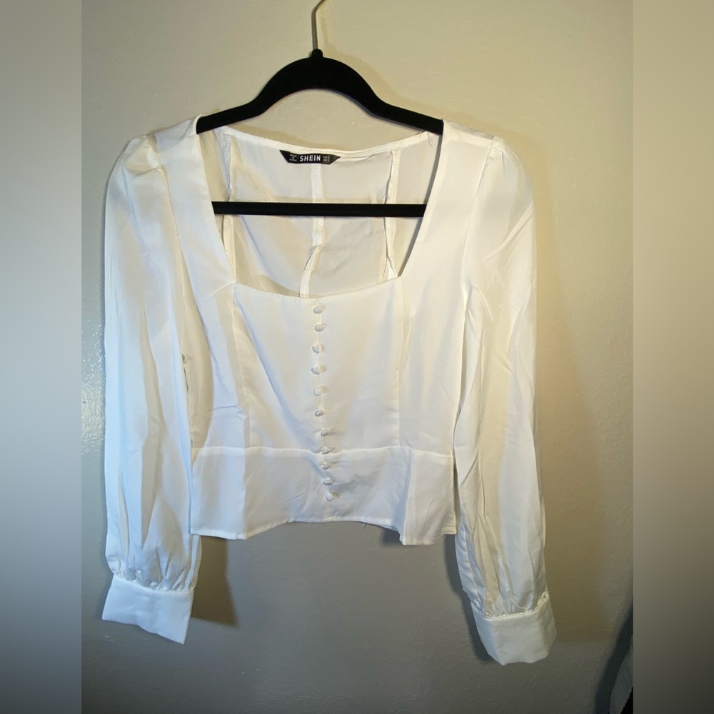 Blouse  size small white color NWOT ,